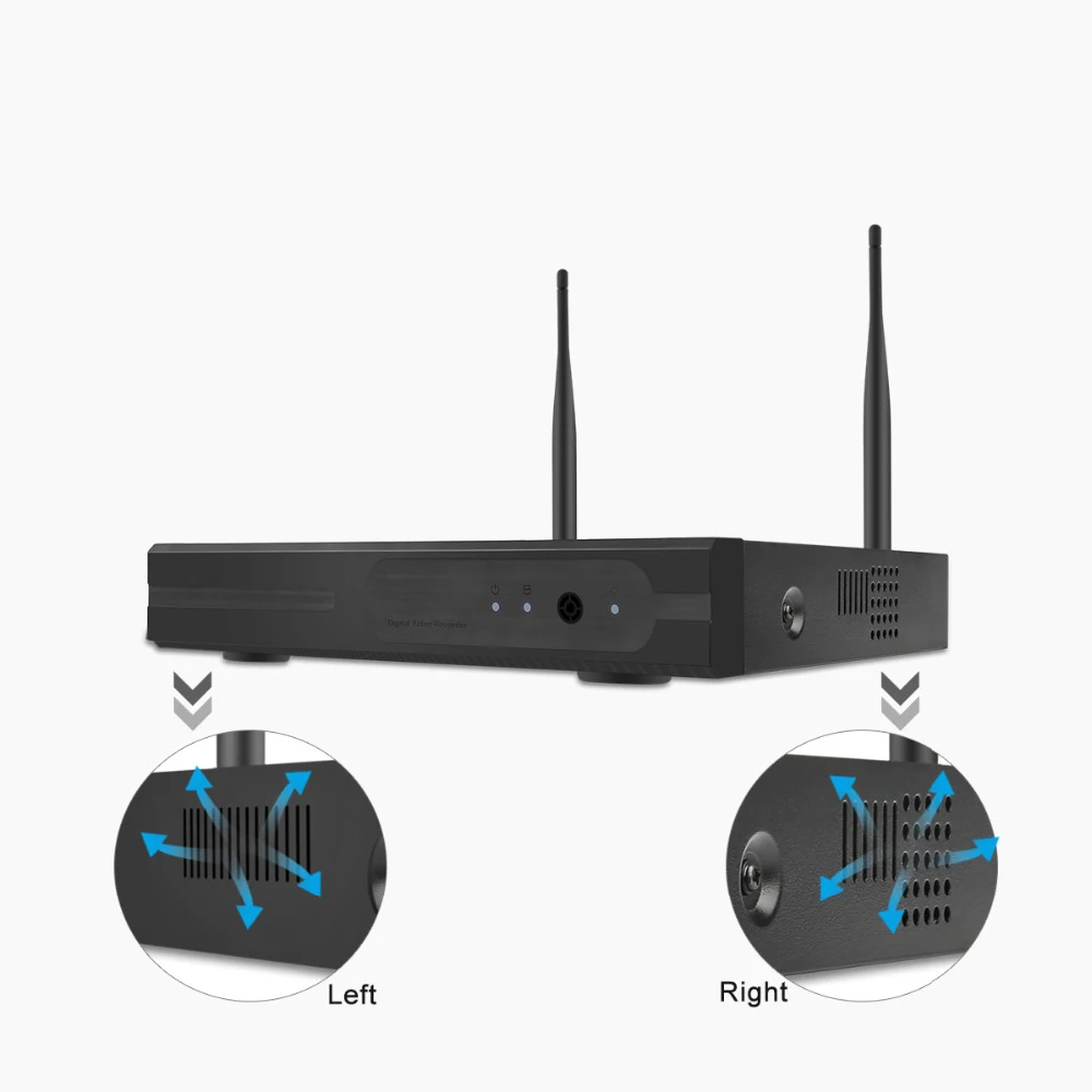 SSICON Беспроводной NVR 960P HD наружная система камер домашней безопасности 4CH 1.3MP CCTV