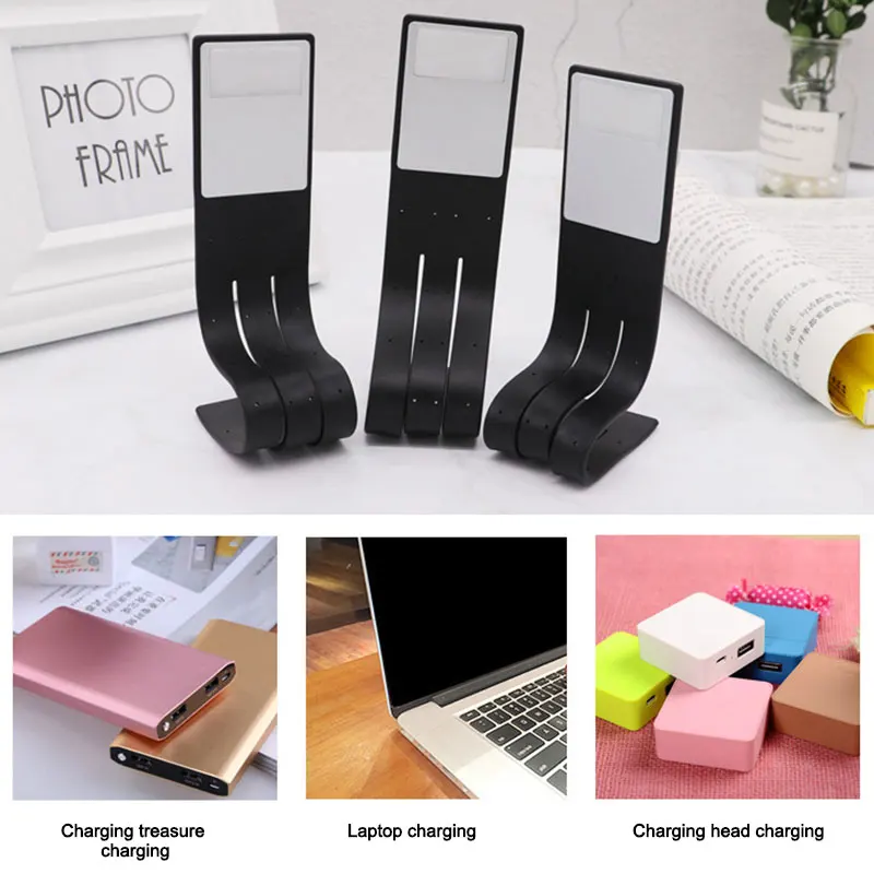 

Portable LED Reading Book Light USB Led night light With Detachable Flexible Clip USB Rechargeable Lamp For Kindle/eBook Readers