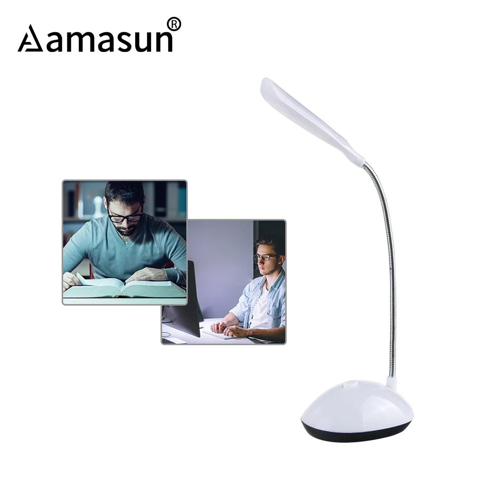 Book Reading Lamp LED Book Light 3*AAA Batteries 4 leds For Reader