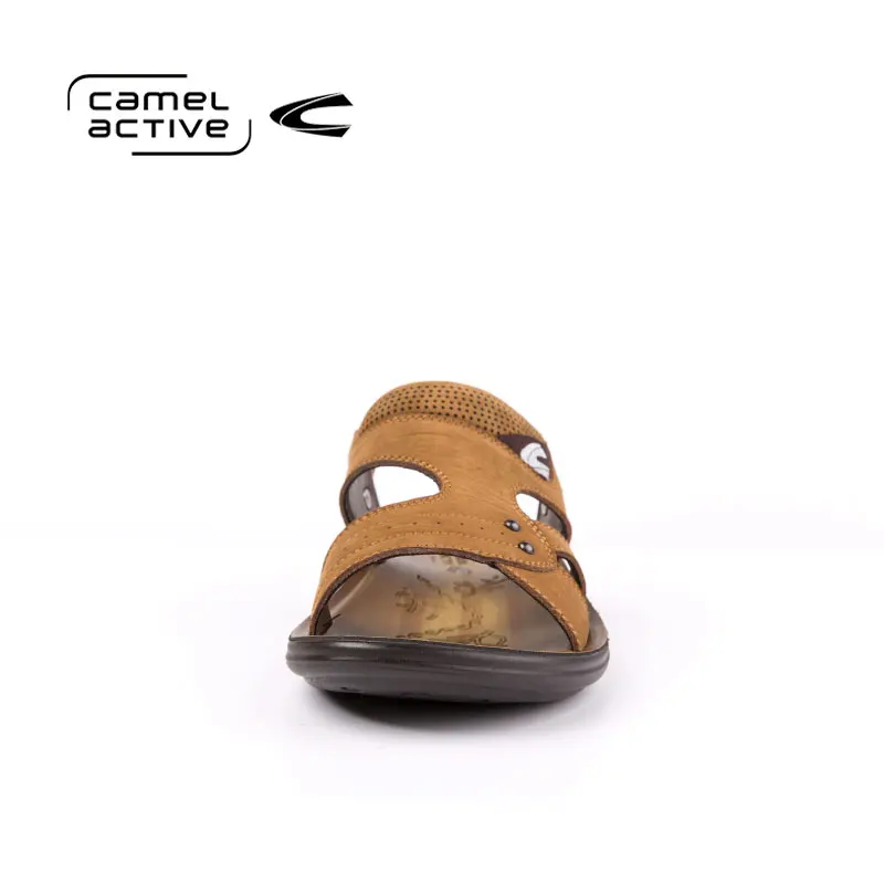 Camel Active новый мужские сандалии из натуральной кожи Модные дышащие Мужские