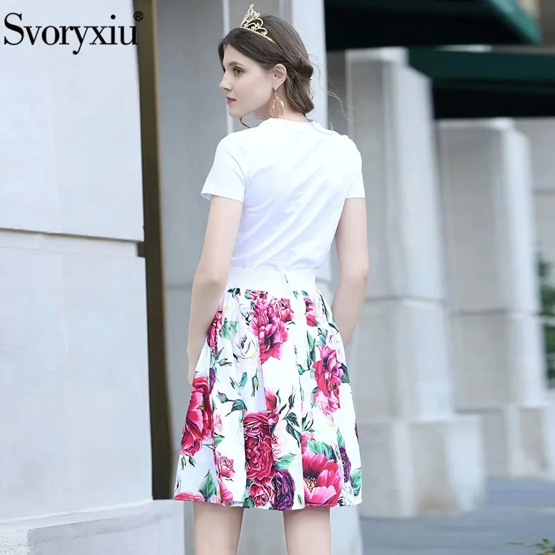 Svoryxiu Fashion Runway Summer Skirt Suit Women