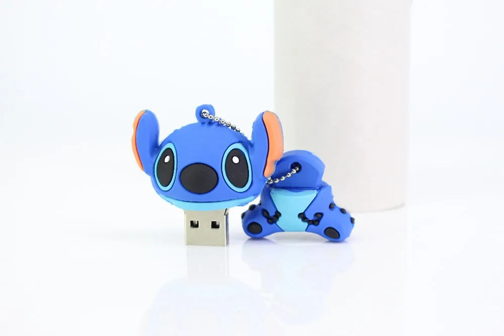 Мультяшный флеш-накопитель Dr. Memory Stitch USB Flash Drive 32 Гб 64 Гб 128 ГБ силиконовая Флешка 4 ГБ 8 ГБ 16 ГБ USB Stick диск для запоминания