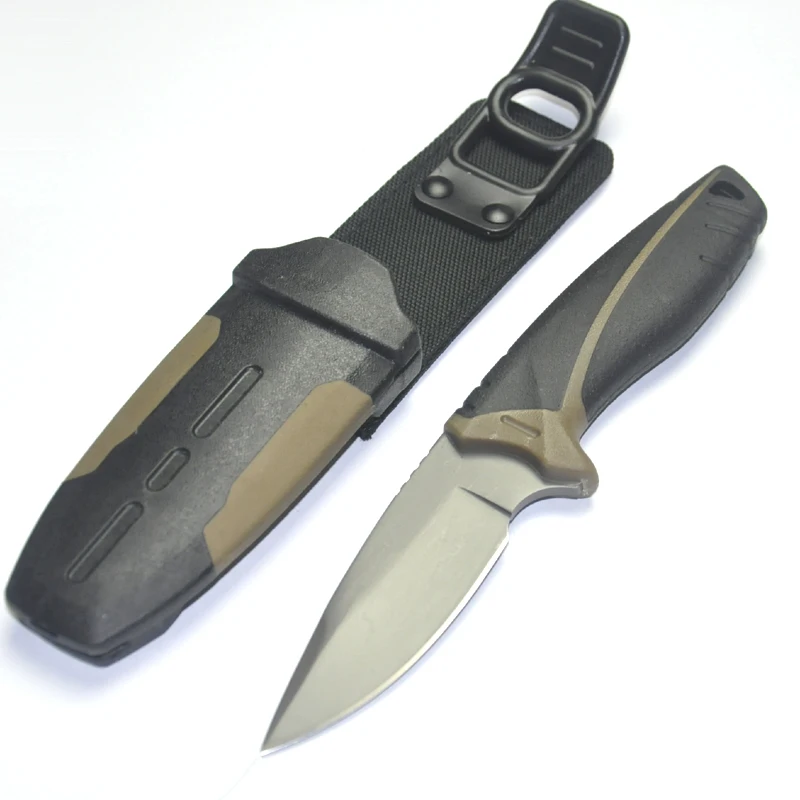 Купить Высокое качество нож с фиксированным лезвием охотничьи инструменты выживания Открытый фиксированным лезвием Pro Drop Point нож, оболочка с точил...