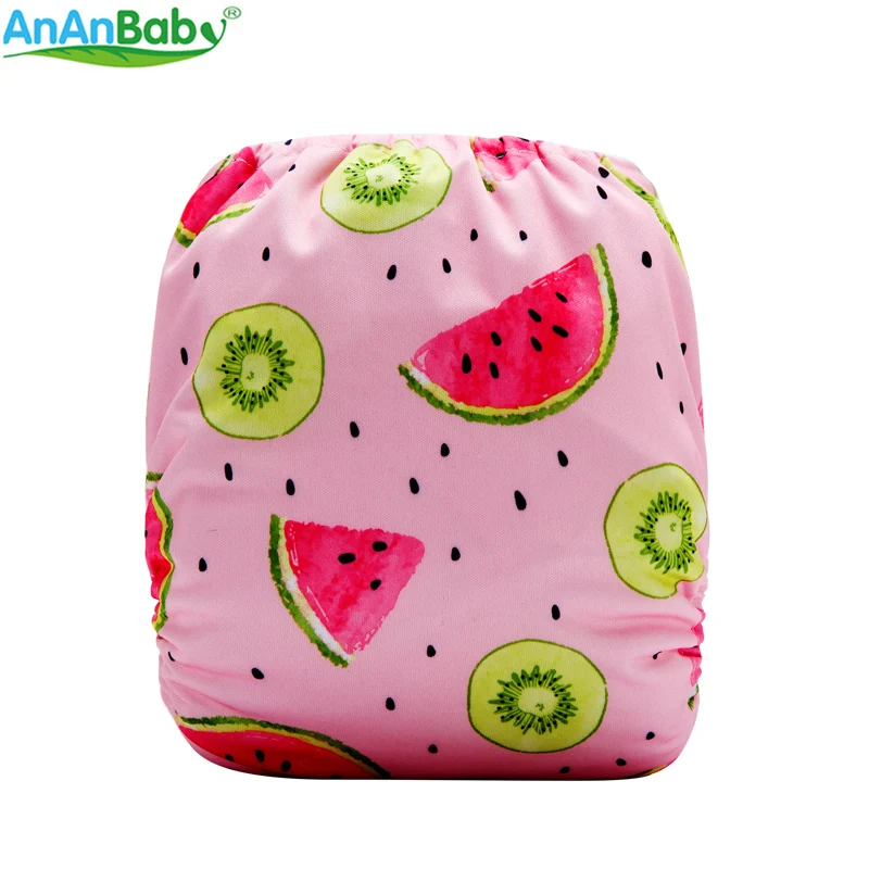 2018 Ananbaby фрукты печать Ткань подгузник Многоразовые детские пеленки с 1 шт.