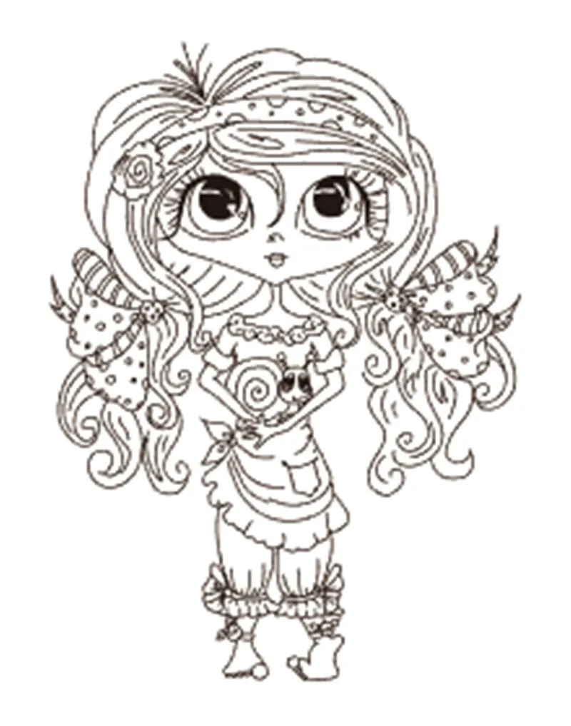 

10x8 pretty girl Transparent Clear Silicone Stamp Seal for DIY scrapbooking photo album Decorative clear stamp
