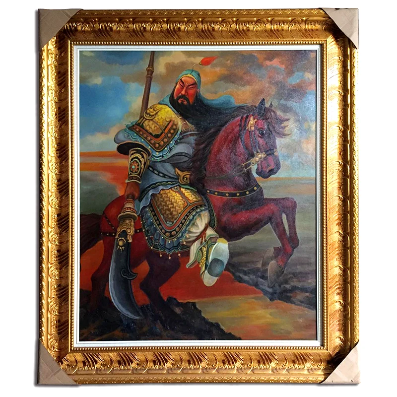 Картина маслом китайская картина серии Guan Yu настоящий Мастер китайского