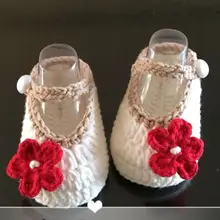 Qyflyxuepromotion, Детская вязаная обувь ручной вязки/свитер/обувь с мягкой подошвой для 0-12 месяцев, детская обувь, весна и осень