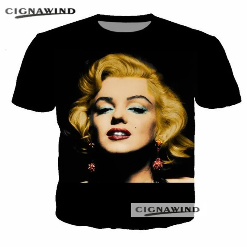 New-Summer-Fashion-printed-3d-t-shirt-Men-Women-tops-Vintage-Star-Collage-t-shirt-Marilyn (1)