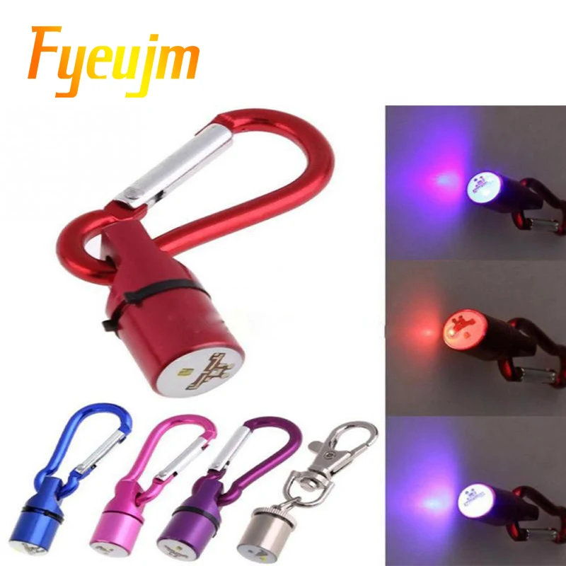 

Led luminous pet lamp Led pet dog collar creative flashing key buckle Led signal lamp pendant colorful flashing flashlights