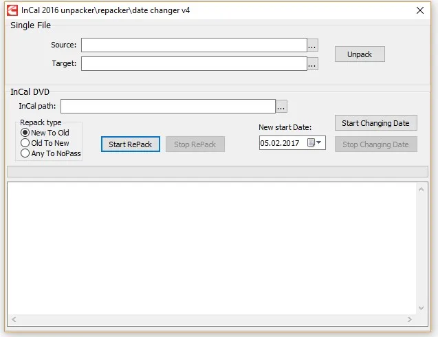 

InCal Unpacker / Repacker / Date Changer v4 +unlock key maker