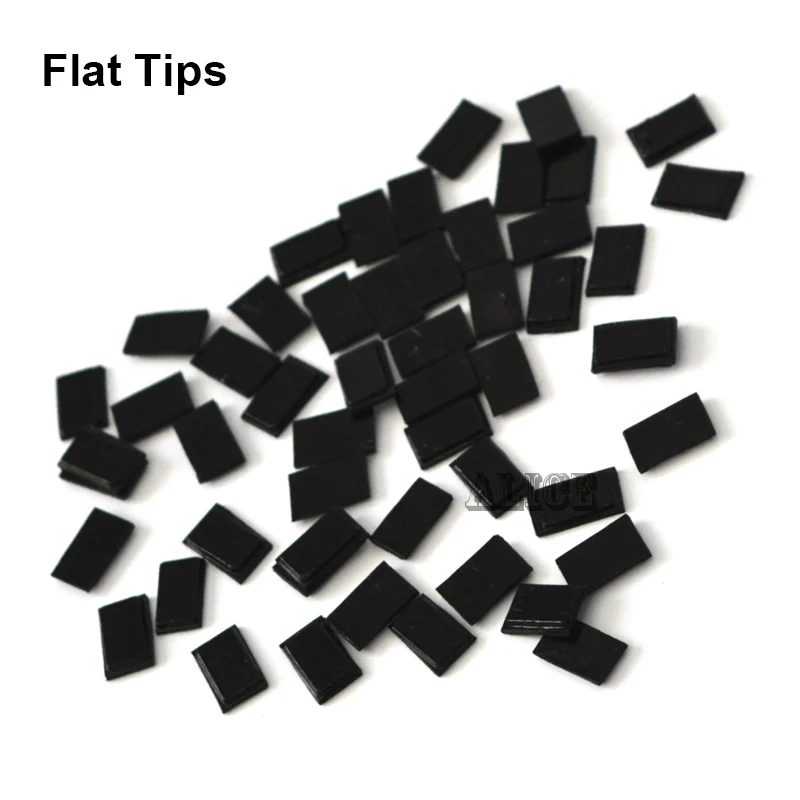 100pcs Keratin glue Flat Tip Keratin Flat-Shaped Fusion Chips Glue Flat keratin for prebonded hair extension