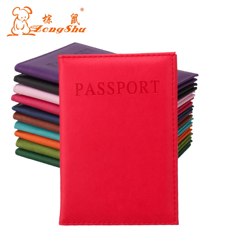 Конфетный Модный чехол для паспорта из искусственной кожи, чехол для ID карты, кошелек для паспорта(изготовление на заказ