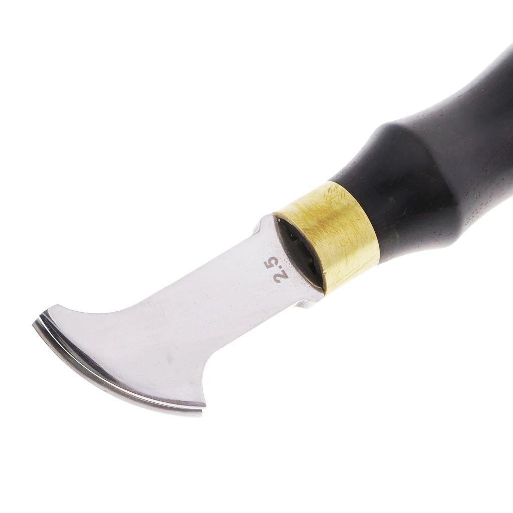 DIY Leather Craft Edge Creaser Stainless Steel Ebony Edge Marking Decorate Tool