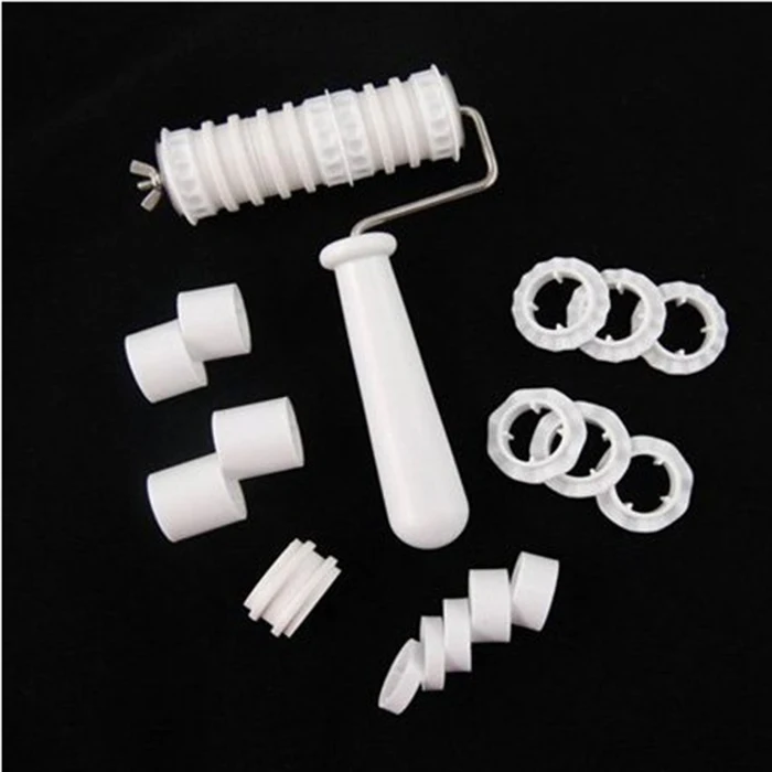 Fondant Ribbon Cutter Roller Embosser Cake Decorating Tools Cookie