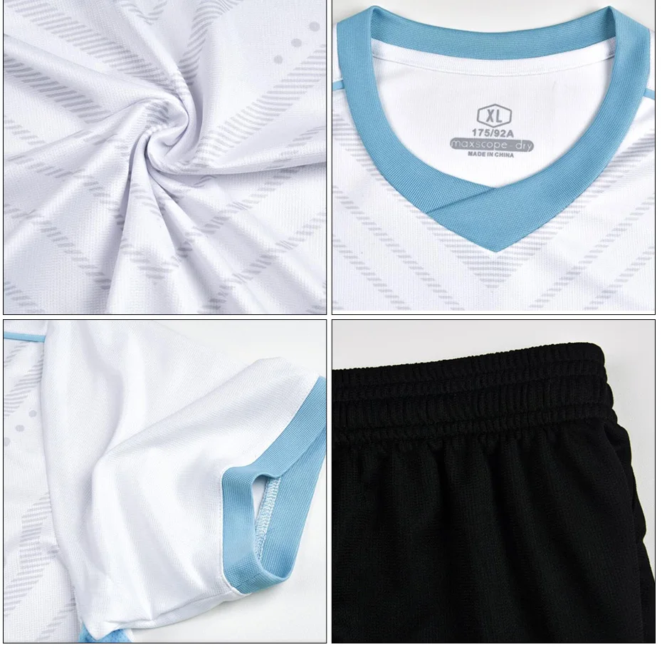 uniformes de camisa de futebol manga curta