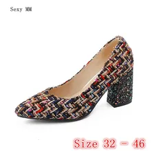 Mulher de Salto alto Mulheres Bombas Sapatos de Salto Alto Stiletto Partido Sapatos De Casamento Gatinho sapatos de salto alto Plus Size 32 33-40 41 42 43 44 45 46