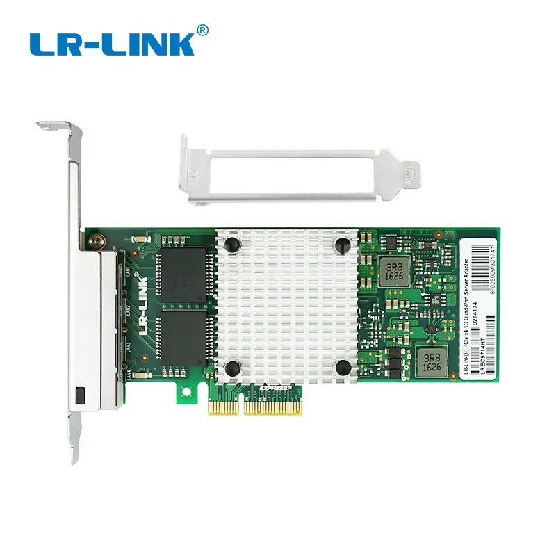 LR-LINK 9714HT гигабитная Ethernet карта четырехпортовый RJ45 PCI-Express серверный адаптер сетевой контроллер Совместимость с Intel I350-T4