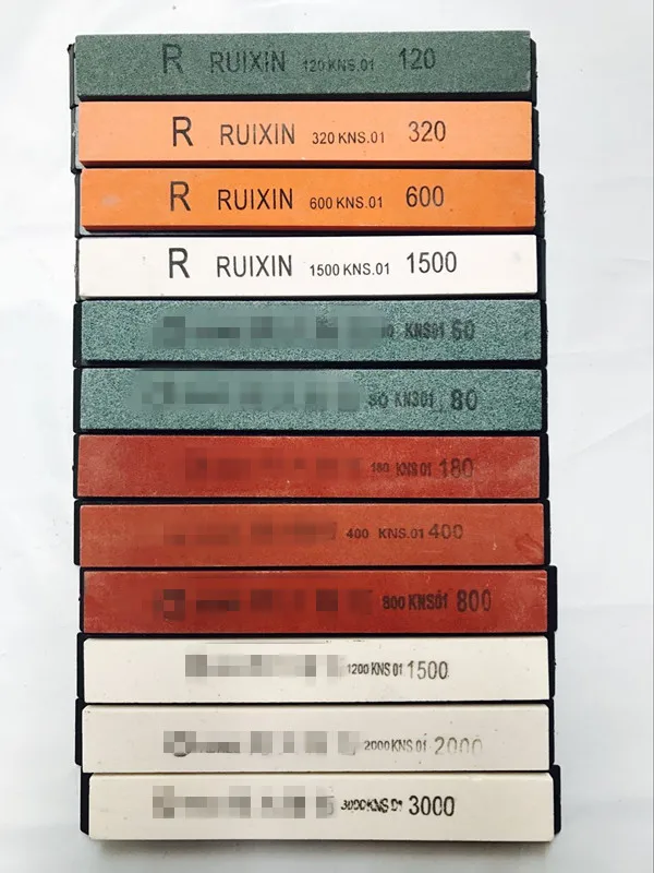 

60# 80#180#400#800#1500#2000#3000# RUIXIN120#320#600#1500# sharpening stone whetstone for knife sharpener knife system