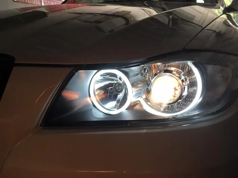 Светодиодные глаза ангела для BMW серий E90 3 (2006 2011 г. автомобильное хлопковое