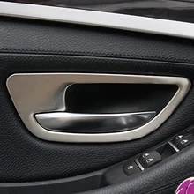 Хром Нержавеющая сталь рамка дверной ручки накладка дверная коробка панели декоративные полосы 3D наклейки для BMW f10 5 серии f18 520