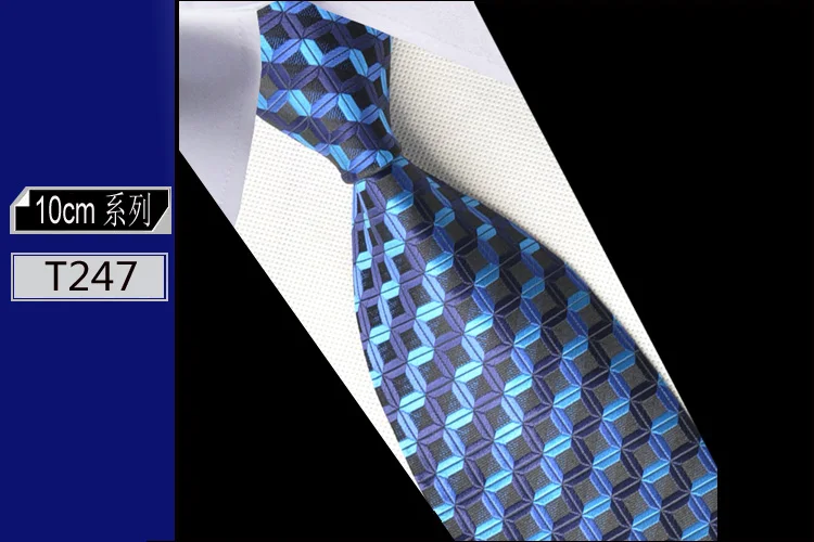 Элегантные полосатые мужские галстуки 10 см Широкие Галстуки для мужчин аксессуары для рубашек одноцветные Галстуки вечерние клетчатые свадебные галстуки - Цвет: 31