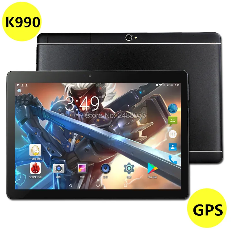 10 дюймовый планшетный ПК 3G 4G LTE Восьмиядерный 4 Гб ОЗУ 32 ПЗУ Android 9 0 IPS GPS 5 МП WCDMA