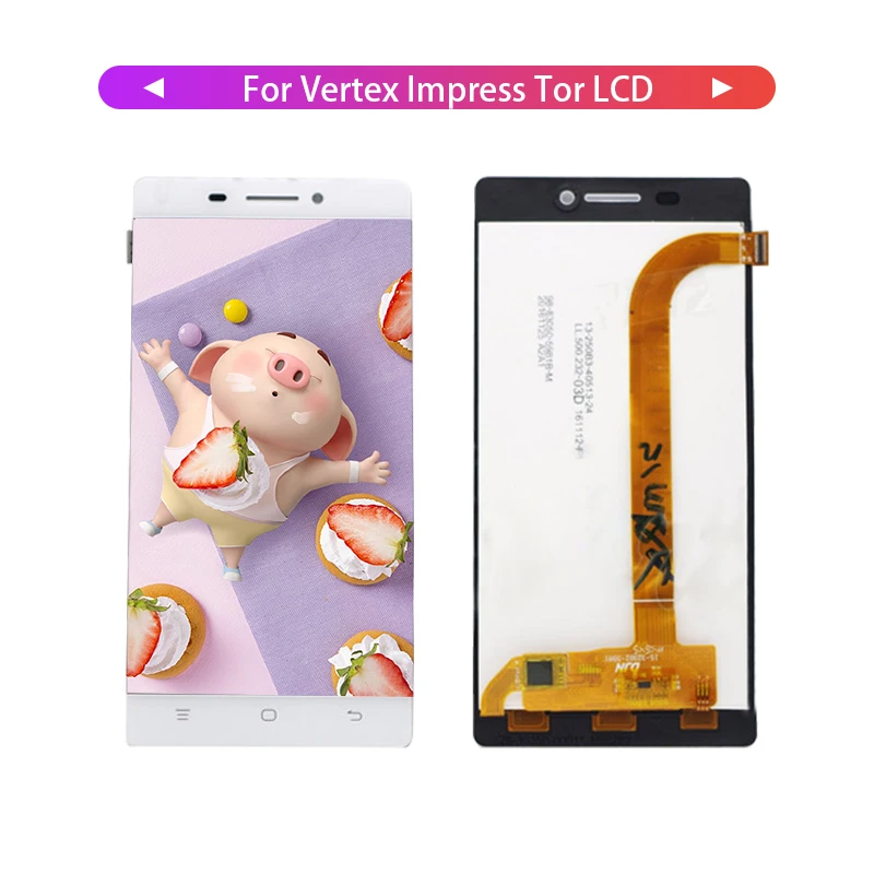 100% протестированный 5 0 ''ЖК дисплей в сборе для Vertex Impress Tor|Экраны мобильных