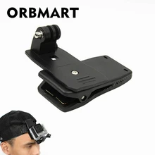 ORBMART вращающийся на 360 градусов рюкзак Rec-крепление клипов быстрое крепление для GoPro Hero 4 3+ 3 2 SJ4000 SJ5000