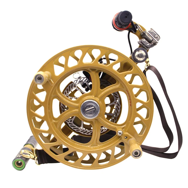 32cm Kite Reel with Disc Brake Shoulder Strap 7 Rollers Kite Line
