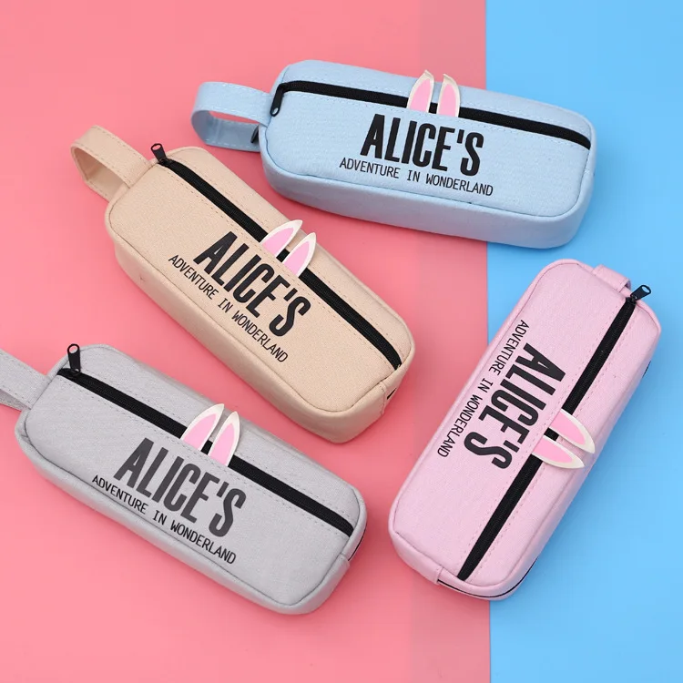 

1pcs 55714 Picture of stationery wholesale TM-G69056 Alice portable pencil case stationery bag