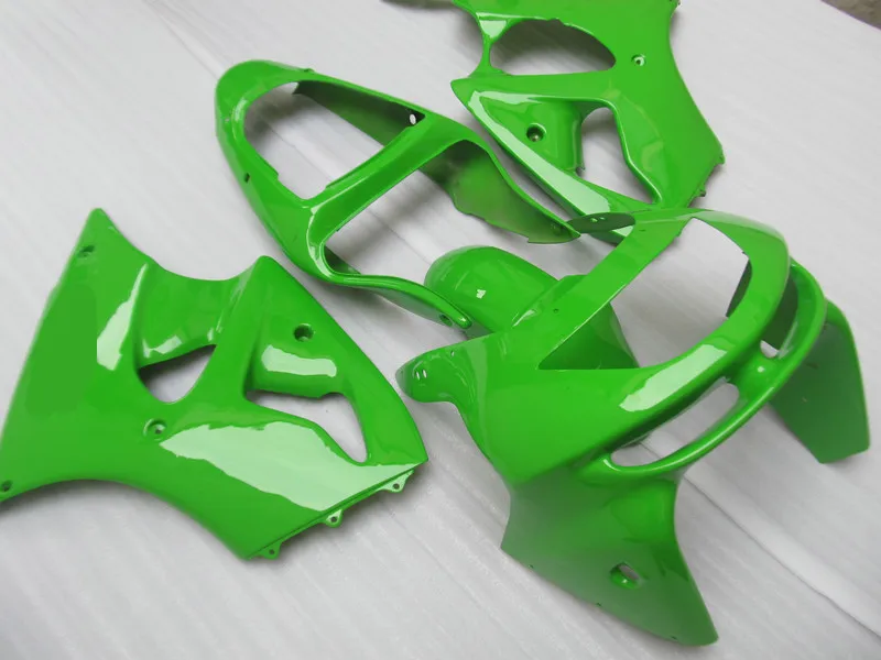 

Custom Fairing KIT for KAWASAKI Ninja ZX6R 98 99 ZX 6R 1998 1999 zx 6r Fashion Green Motorcycle Fairings set+7gifts KB01