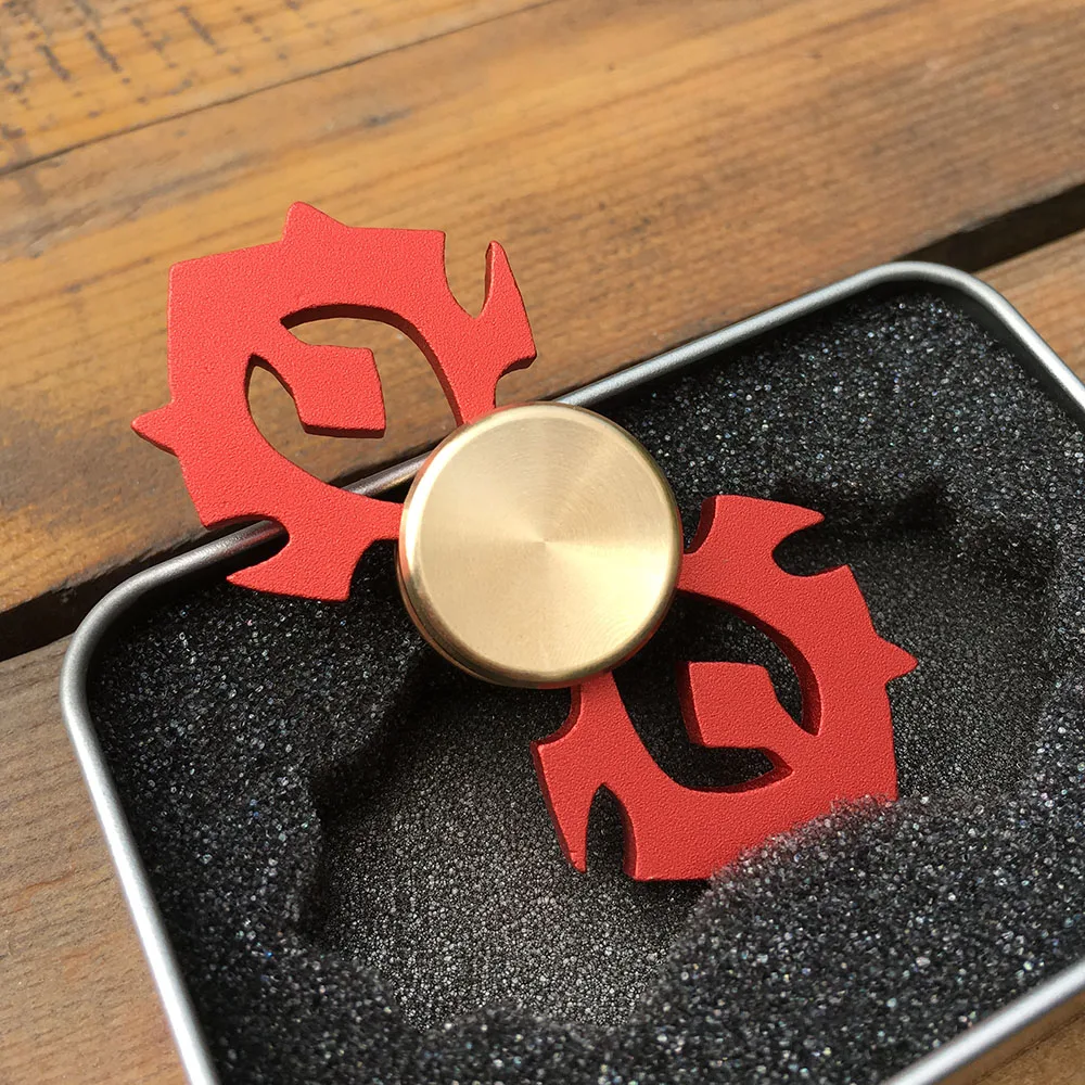 

EDC Fidget Spinner Metal Hand Finger Spinner for Autism and ADHD Focus Anxiety Relief Stress Kid Toy World of Warcraft