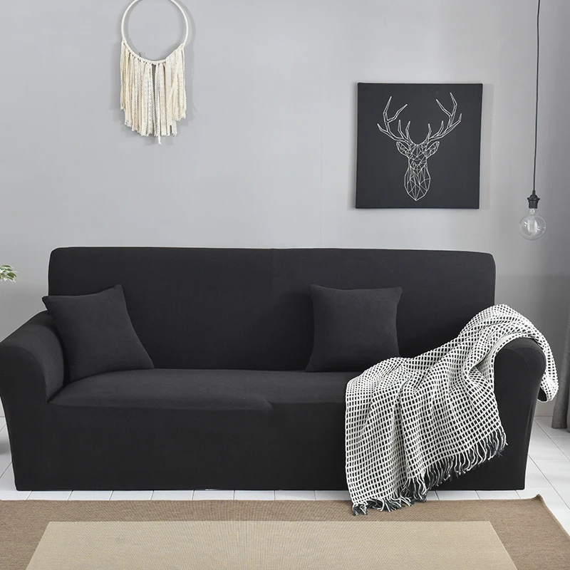 Высокое качество полосатый диван Ipad Mini 1/2/3/4-seater универсальный все включено на нескользящей подошве с эластичной резинкой утепленные чехол стул/двухместное глубокое черного цвета
