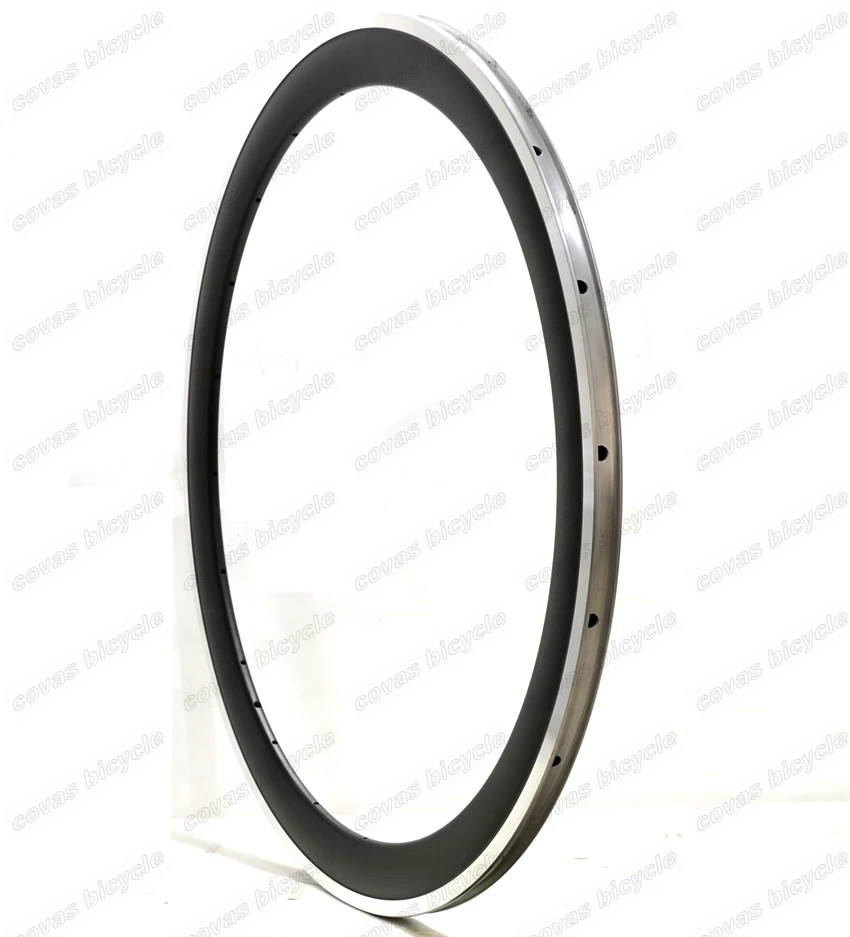 Excellent 700C 23mm Width Alloy brake surface carbon wheels 50mm depth Clincher Road Bike single Rim 3k/UD matte finish customizable decal 5