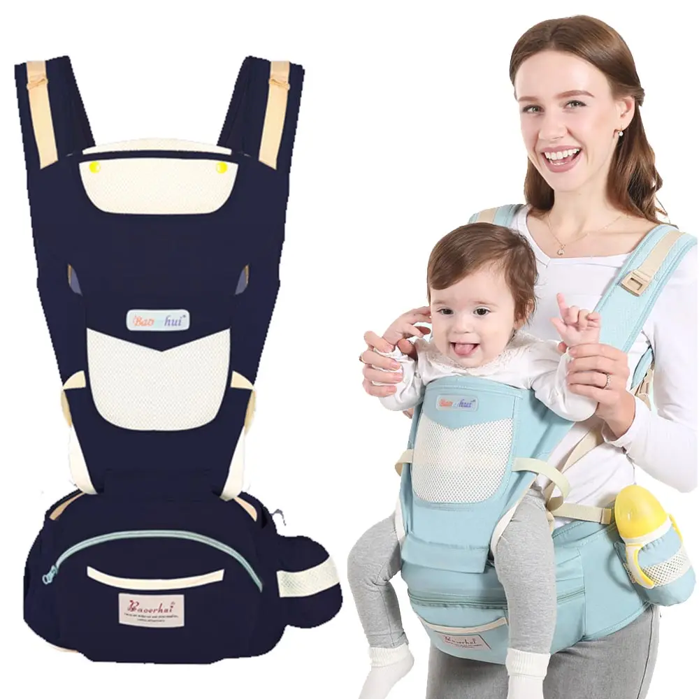 

Multifunctional Baby Carrier Four Seasons Available 0--36Months Baby Front Facing Silicone Comfortable Sling Backpack