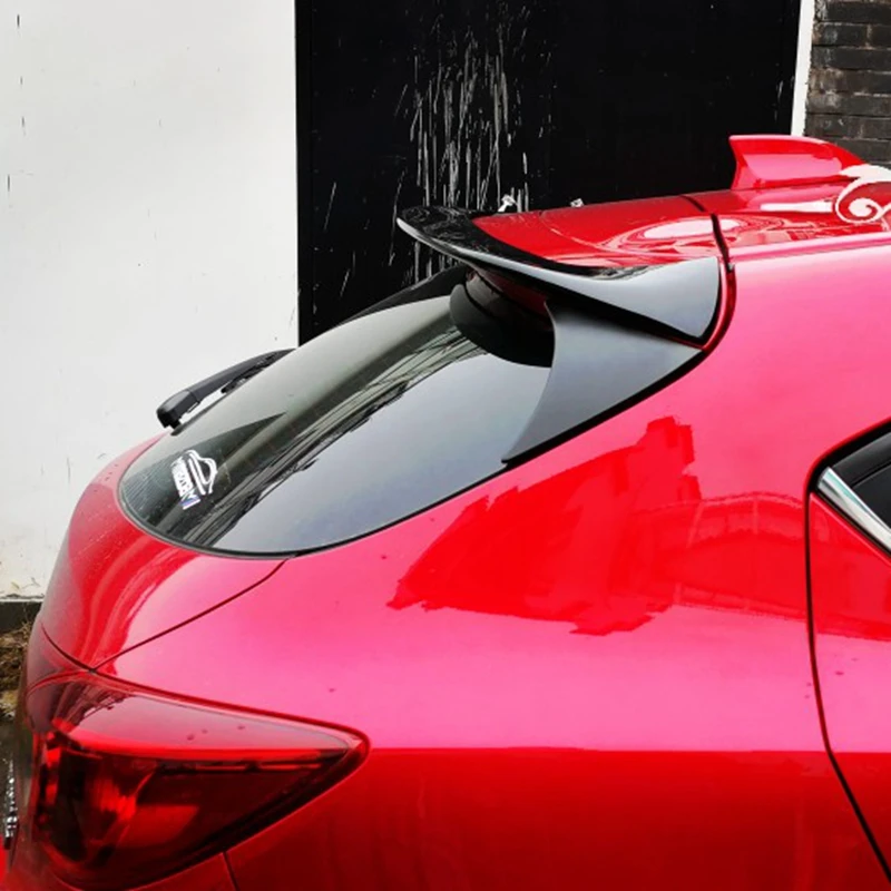 

ABS material outer tail spoiler tail guide wing decorative car styling for Mazda 3 Axela hatchback 2014 2015 2016 2017