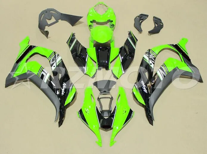 

New ABS motorcycle bike fairing kit Fit for kawasaki Ninja ZX-10R zx10r 10r 2016 2017 16 17 custom green black nice