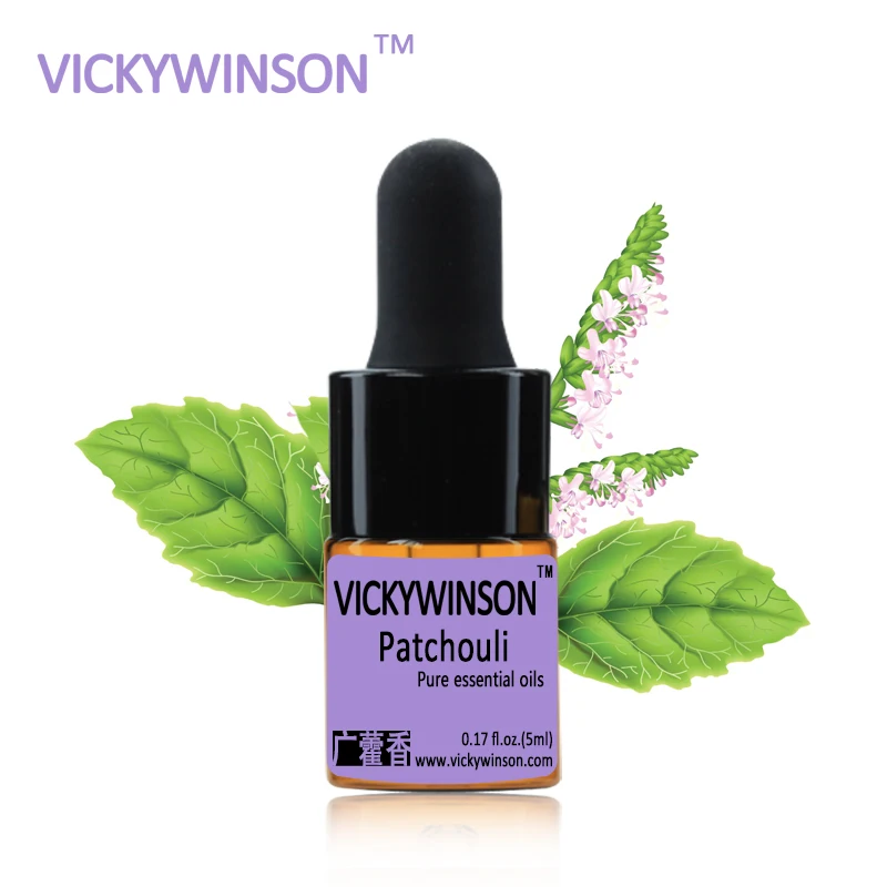 VICKYWINSON Эфирное масло пачули 5 мл натуральное устранение акне снятие экземы