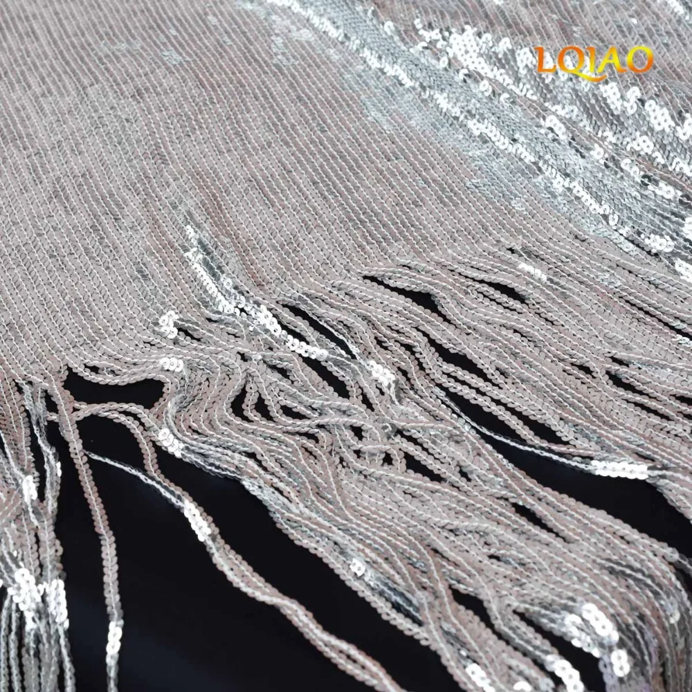 Silver tassel Curtain-007