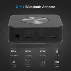 Bluetooth 5,0 приемник передатчик 2 в 1 Беспроводной HD от APTX низкой задержкой A2DP музыка оптический SPDIF Aux 3,5 мм стерео аудио адаптер