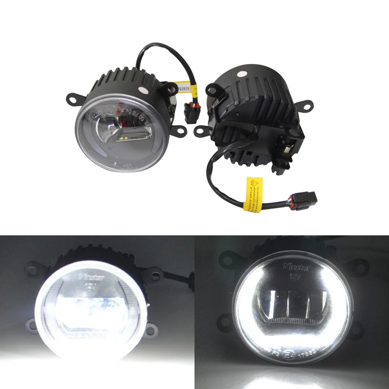 

E4 E-Mark Front Auto Led Fog Assembly Kits W/ Guide DRL Halo For Opel Astra H GTC Corsa D Zafira B Vectra C Astra G Meriva A
