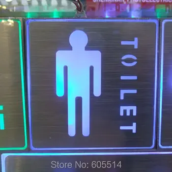 

[Seven Neon]Free shipping 10sets 200*200*30mm square shape led singnal light led indicator for male toilet signal