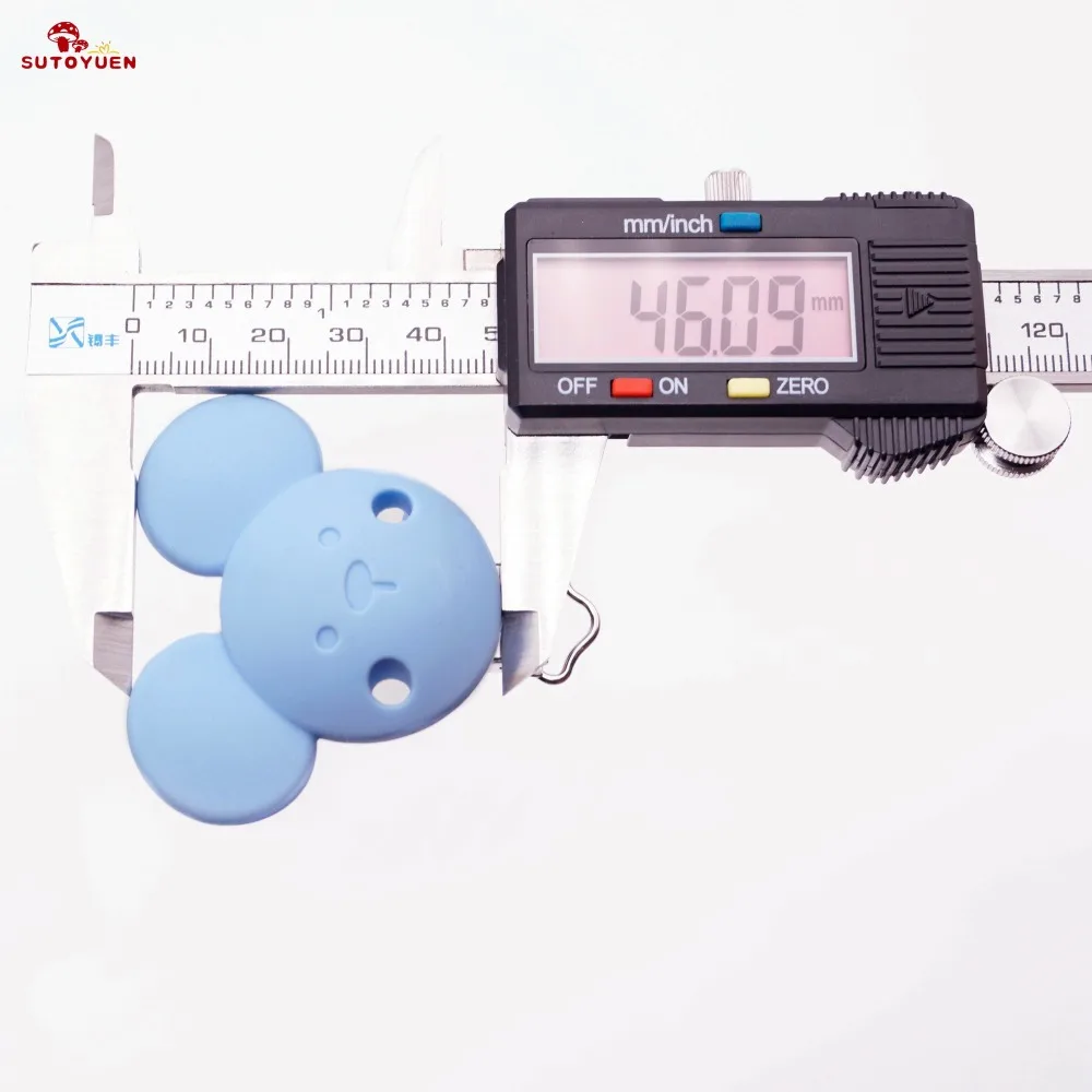 Sutoyuen 10 шт. BPA бесплатно детские Микки силиконовые клипсы для пустышек цепочка для прорезывателя Держатель Зажимы DIY мышь животные игрушки аксессуары