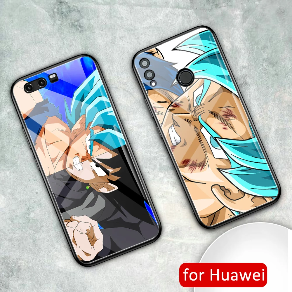 

Case for Huawei honor 9 Glass back Dragon ball super guko case for Huawei honor 8x max 9 10 20 20i v9 v10 v20 play note 10