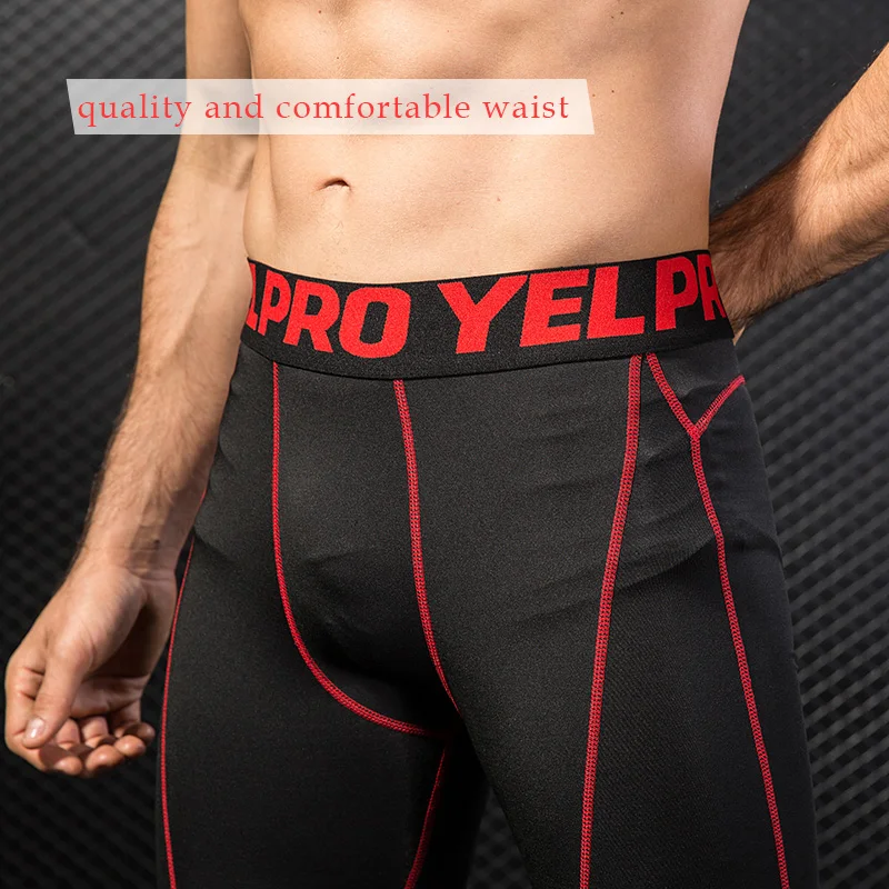 Yuerlian New GYM Compression Bodybuilding Pantalones Hombre Fitness Tights Trousers Sweat Pants For Men Sport Running Leggings