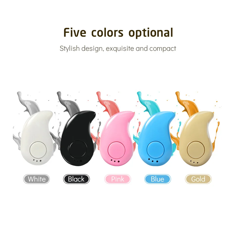 

Business Stereo Bluetooth Earphone In Ear V4.2 Noise Cancelling Wireless Mini Earphones For Huawei Xiaomi Samsung