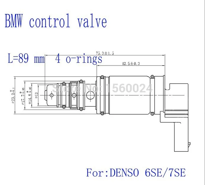 Car AC Compressor ELECTRONIC Control Valve Frequency Valve Solenoid for DENSO 7SE/6SE Compressor For Cadillac BMW