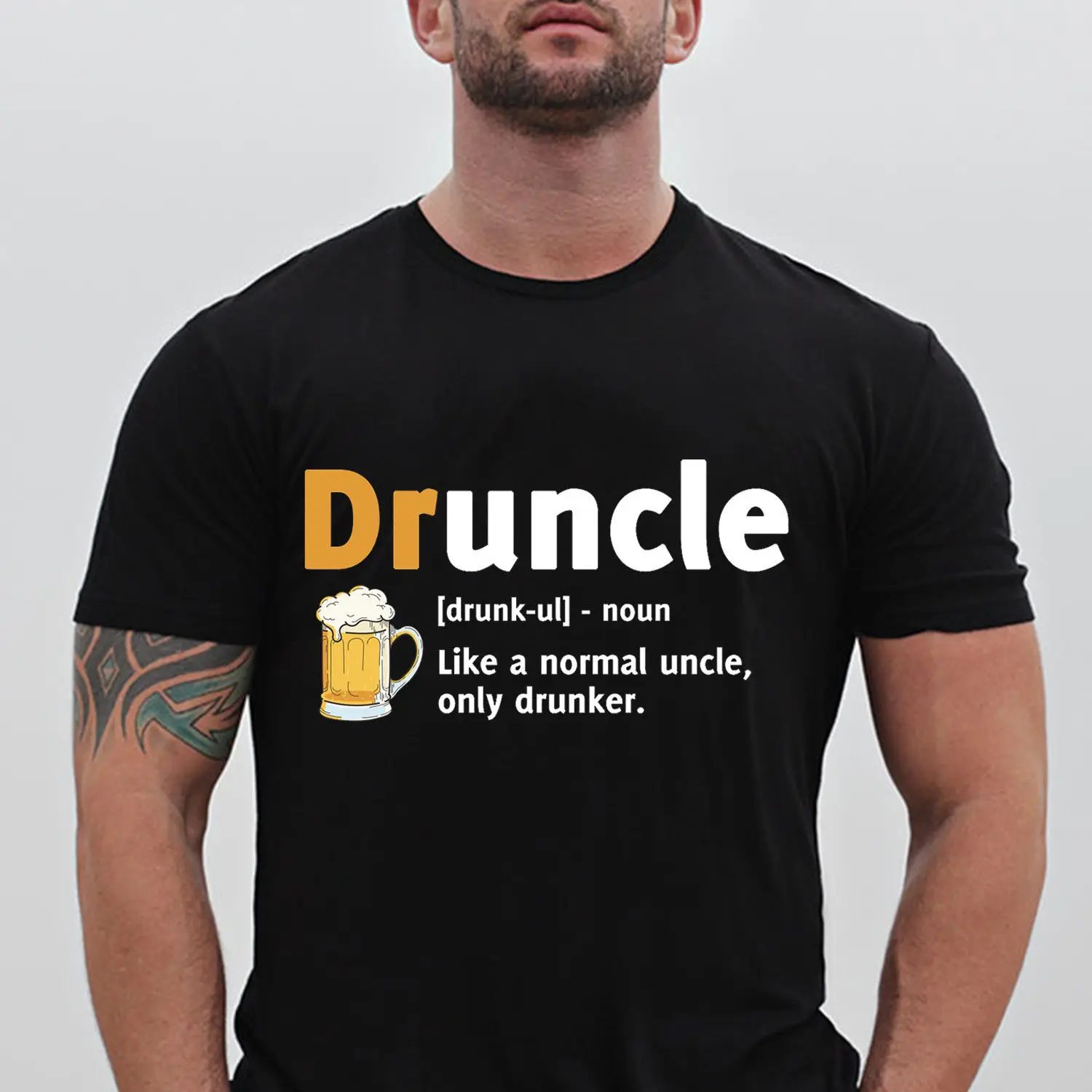 Druncle Like a Normal Uncle, Drunker Beer t-shirt Размер S-3XL уличная хип-хоп Повседневная забавная футболка над размером d t shirt