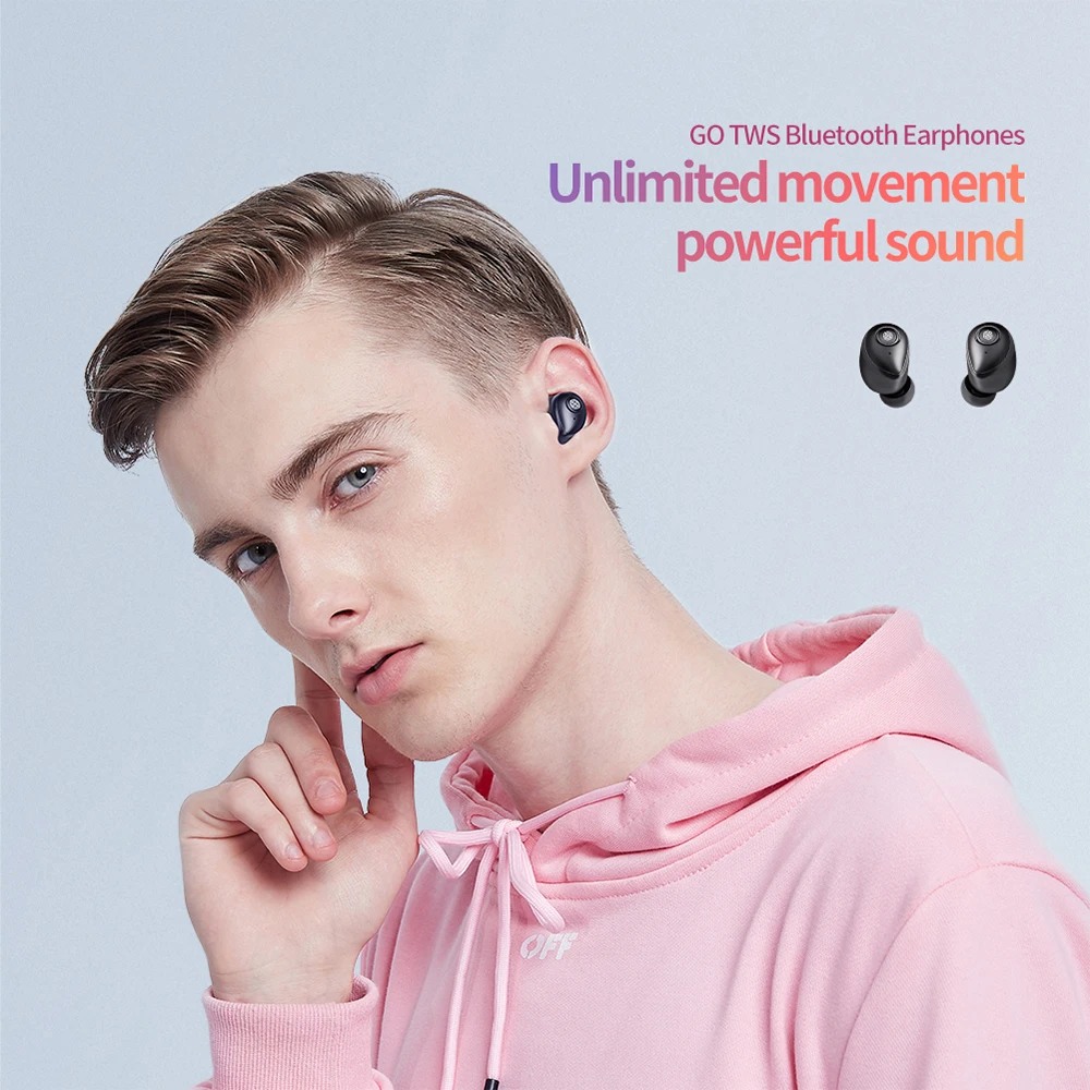Беспроводные наушники NILLKIN GO TWS Bluetooth5.0 спортивные вкладыши для Xiaomi Redmi Note 7 Mi 9 iPhone