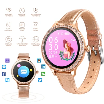 

M8 Fashion Ladies Steel Strap Smart Bracelet Fitness Tracker Smart Watch Heart Rate Blood Pressure Health Monitoring